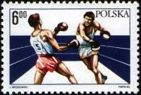 (1983-042) Марка Польша "Бокс"    60 лет Польской федерации бокса III Θ